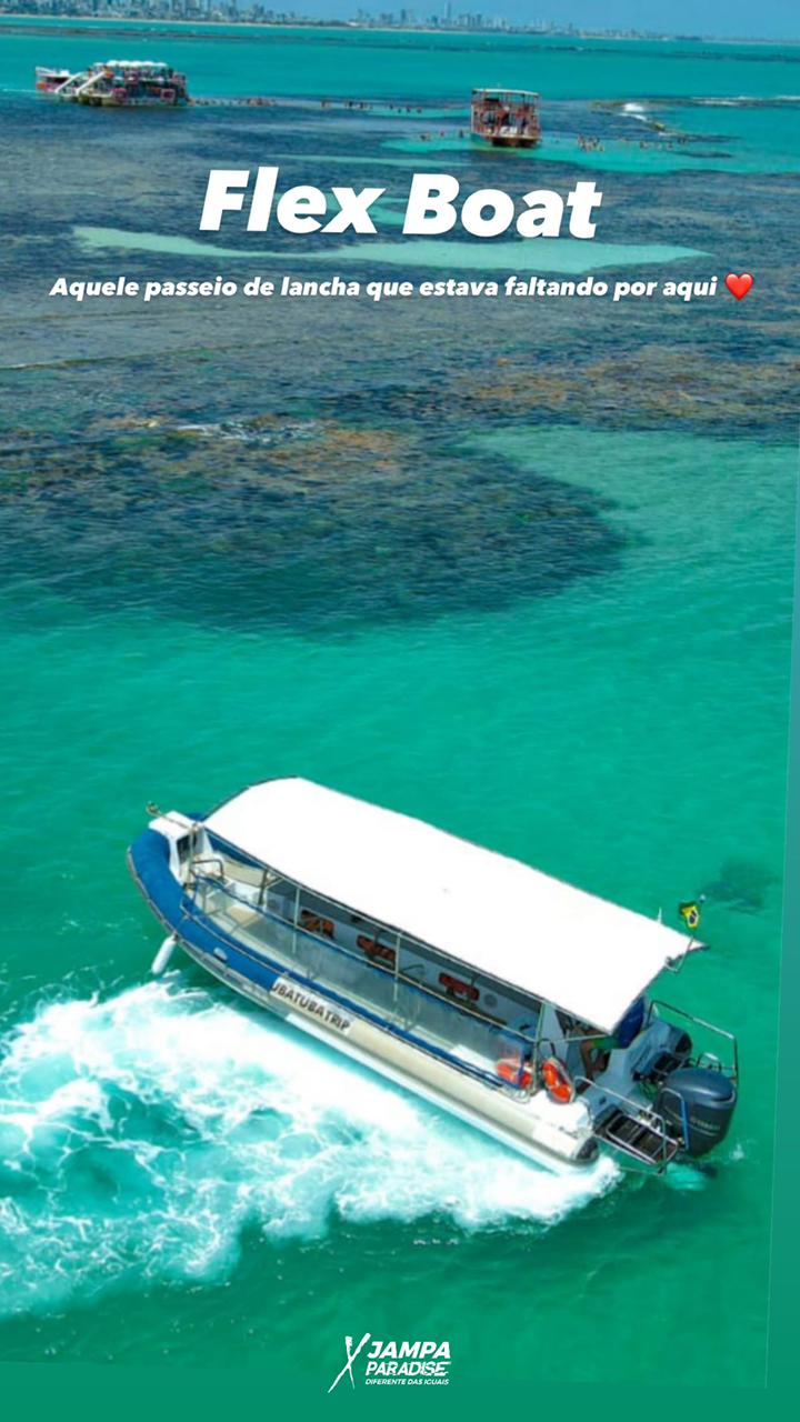 Flex Boat Ride Flex Boat Paradise – Passeios Jampa Paradise